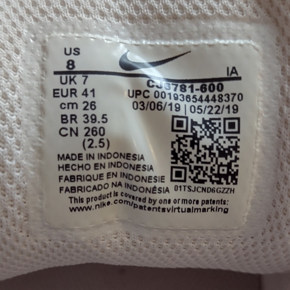 Nike Court Lite 2 Pale Pink / White-Racer Pink Men’s Size 8 CJ6781-600 - Picture 8 of 12